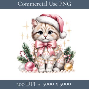 Cat Christmas Lights PNG, Funny Pet Lover Holiday Design, Cute Kitty Tangled in Lights, Christmas Cat Shirt Sublimation PNG Instant Download