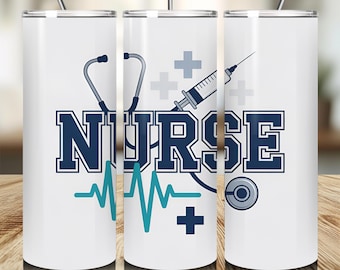 Krankenschwester PNG, männliche Krankenschwester Tumbler Wrap, männliche Krankenschwester Wertschätzung 20 oz Skinny Tumbler Sublimation Design, digitaler Download, medizinisch