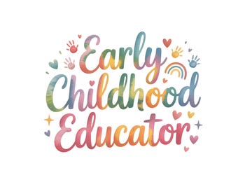 Early Childhood Teacher Shirt PNG, Preschool Teacher Sublimation Design, Kindergarten Educator Graphic, Cute Teacher Life PNG, ECE Gift