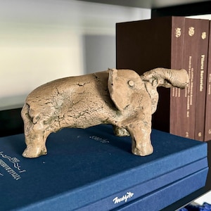 Elephant Sculpture | Handmade Marble Effect Animal Figurine Sculpture | Home Decor | Unique Gift | Wildlife Art |Animal Lover Gift |