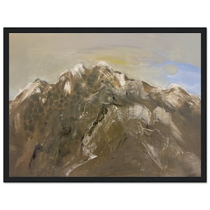 Huangshan Landscape Original Art Print | Yellow Mountain China Wall Art | Misty Mountain Art Print | Chinese Inspired Nature Wall Art |