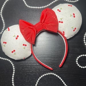 Sweet as Cherries Ears | Minnie Ears | Red Ears | Bow Ears | Mouse Ears | Summer Ears | Cute Ears | Cherry Ears