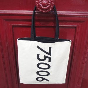 Hand-Painted Code Postal Bag image 2