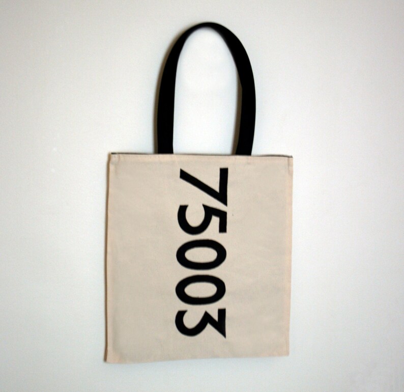 Hand-Painted Code Postal Bag image 4