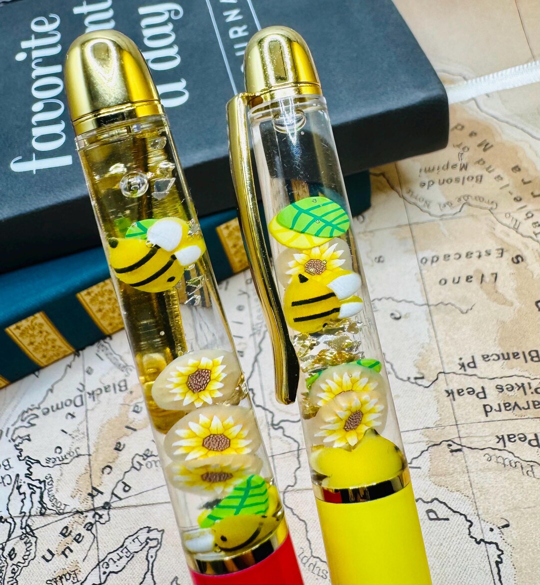 Sunflowers and Bees Float Pen - Etsy