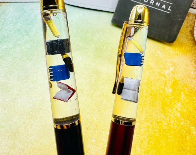 Writer Essential - Themed Float Pen/ Gift for Authors, Writer, Bookish, Journalists, Librarian and Students