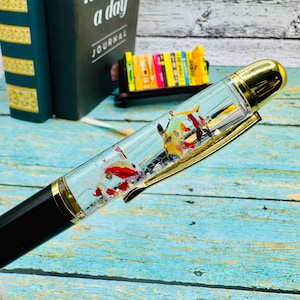 Koi Fish Float Pen: Custom Retractable Ballpoint Pen
