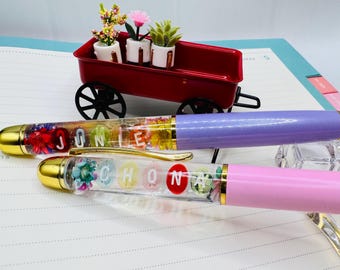 Personalized Name Float Pen: Custom Stationery Gift (Up to 7 Letters