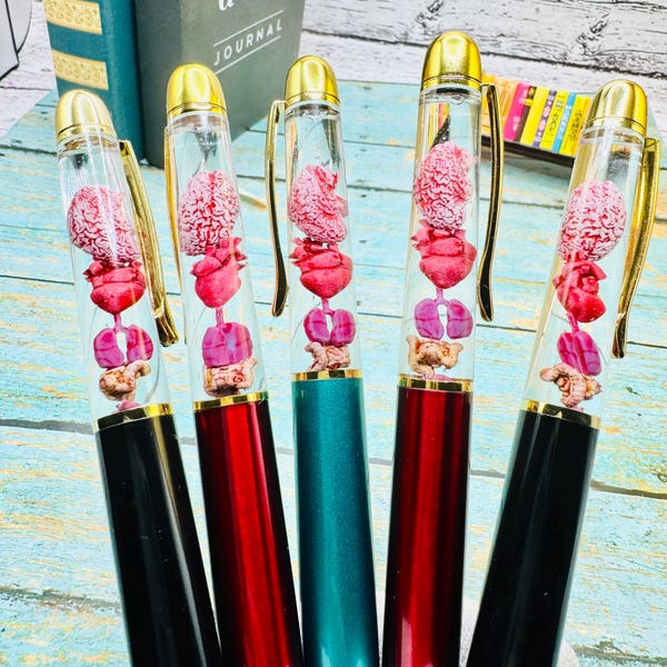 Anatomical Float Pen: 3D Human Organs, Medical Gift