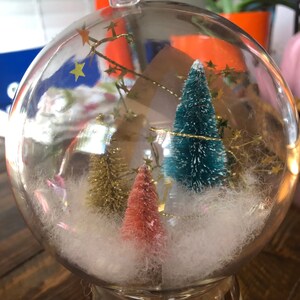 Pink & Gold Diorama Ornament