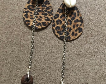 Khadjia Leopard Drop Earrings #1