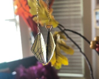 Yellow Pretty Wings Dangle Earrings