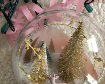 Rose Gold Diorama Ornament 3