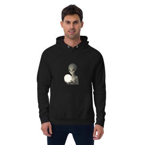 Alien Unisex eco raglan hoodie