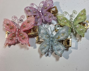 Butterfly Hair Clip Set: Cottagecore Fairycore Accessories