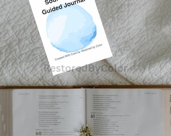 Diario guidato "Soul Needs" / Diario cristiano con suggerimenti in formato PDF / Quaderno di riflessione basato sulla fede