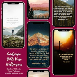 Christian Bible Verse Wallpaper Landscapes Bundle