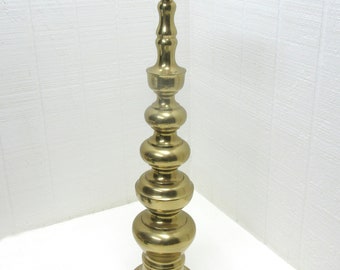 Vintage Brass Pillar Taper Candlestick Holder With Ajustable Etsy