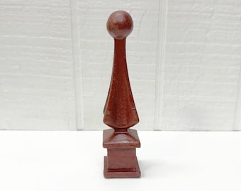 Vintage Cast Iron Finial  - Architectural Salvage Steeple Finial  5 3/4"  inches tall