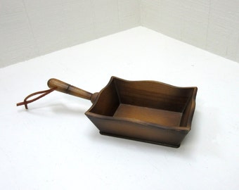 Vintage Ucagso Wooden Serving Tray Scoop Made In Japan