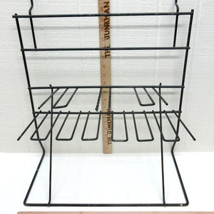 Vintage Metal Display Rack Peg Board Display Rack image 5