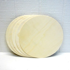 Wooden Circles 8 Inch Unfinished For Signs And Craft Projects Lot Of 5 - Birch Plywood 1/8 - Laser compatible - Birch Round Sign