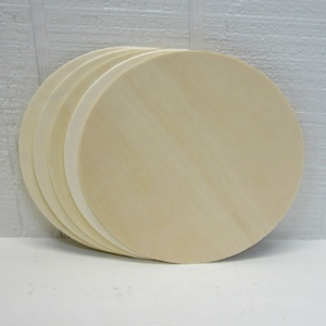 Wooden Circles 6 Inch Unfinished For Signs And Craft Projects Lot Of 5 Birch Plywood 1/8 Laser compatible Birch Round Sign image 1