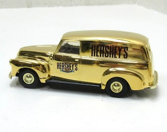 Ertl Hersheys 1950 Gold Chevy Panel Van 100TH Anniversary In Numbered Storage Tin Box Die-Cast 1:43