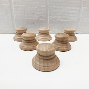 Unfinished Wooden Egg Stand - Egg Display - Sphere Display - Orb Stand - Set of 6