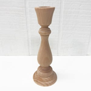 Wooden Candle Holder / Taper Candle Holder - 6-3/4" Tall image 1