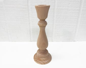 Wooden Candle Holder / Taper Candle Holder - 6-3/4" Tall