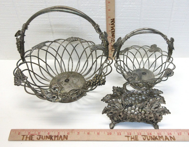 Vintage Godinger Silver Art Wire Baskets Napkin Holder Truss Etsy