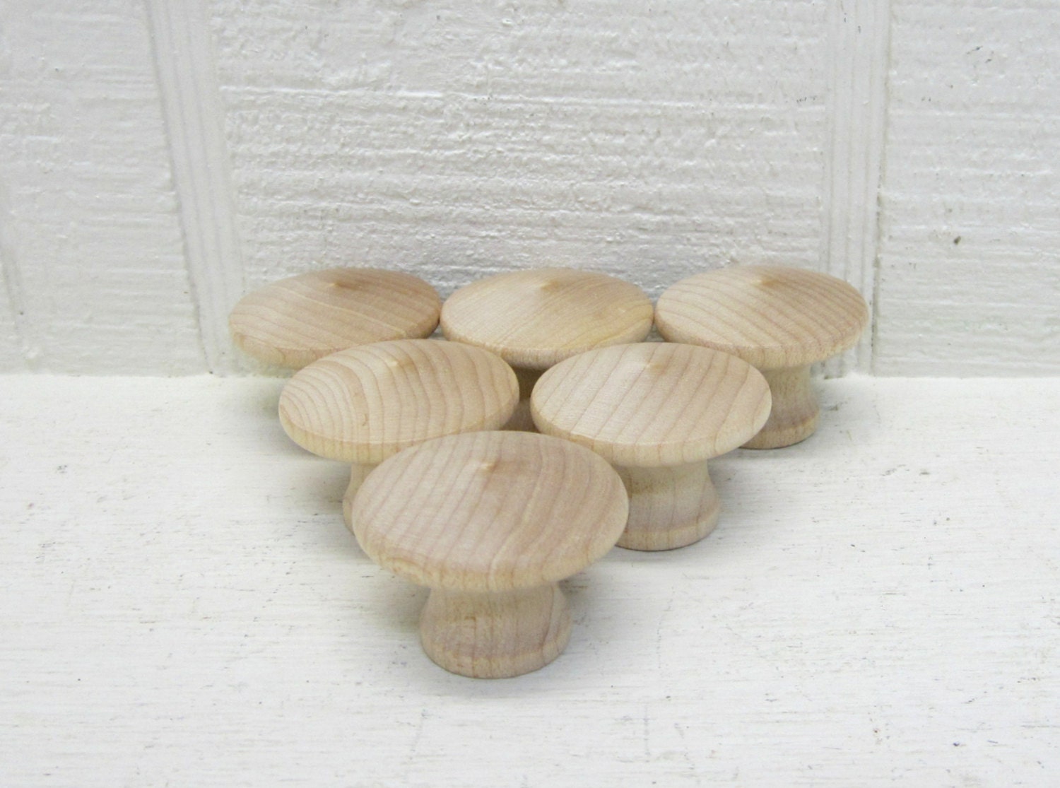 End Grain Wood Knobs / Drawer Pulls 11/4 Inch Unfinished Etsy