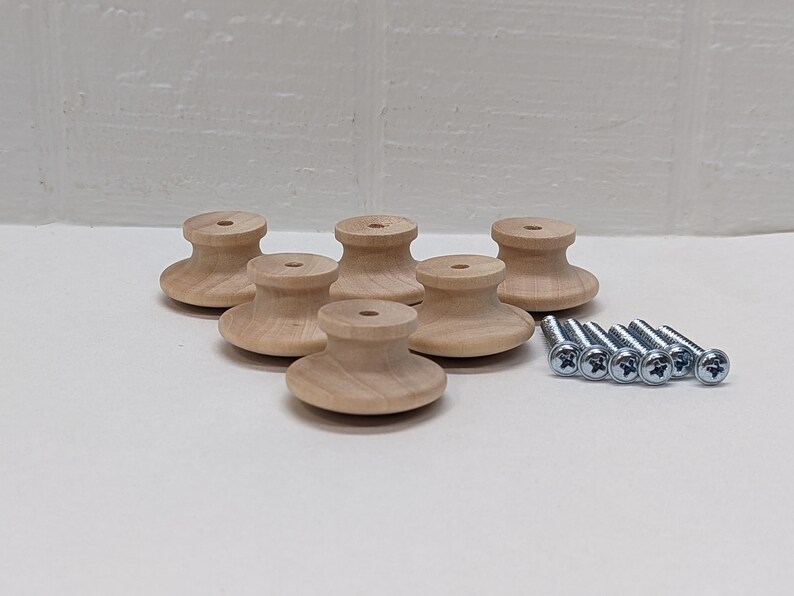End Grain Wood Knobs / Drawer Pulls 11/2 Inch Unfinished Etsy