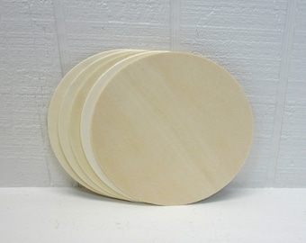 Wooden Circles 5 Inch Unfinished For Signs And Craft Projects Lot Of 5 - Birch Plywood 1/8 - Laser compatible - Birch Round Sign