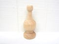 Finial - Unfinished Wood Finial With Nice Profile Dowel Cap - Height 4-1/4"  Diameter 1-7/8"  Hole Size: 1-1/2"