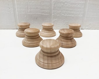 Unfinished Wooden Egg Stand - Egg Display - Sphere Display - Orb Stand - Set of 6