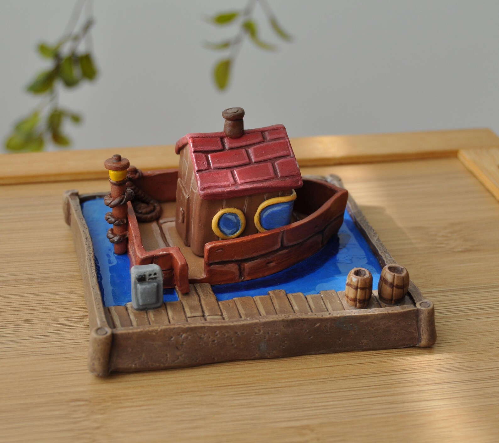 Stardew Valley, Willys Boat Inspired Figurine, Handmade Polymer Clay ...