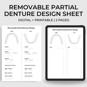 RPD Design Template: Printable Guide for Dentists & Students (PDF)