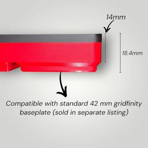 Modular Oranizer for 1/4” Drive Ratchet | Gridfinity Compatible Tool Drawer Insert | Two-tone Color bild 4