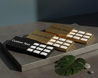 Slim Nicotine Pouch Wallet - 3D Printed Pouch Holder (Holds 9 Pouches) - Custom Text