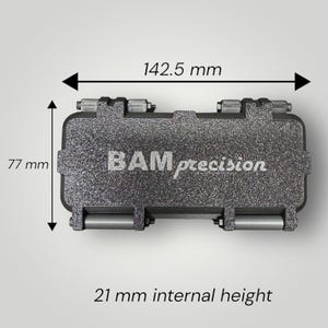 Rugged Gridfinity-compatible Travel Case | Personalized Text Lid image 5
