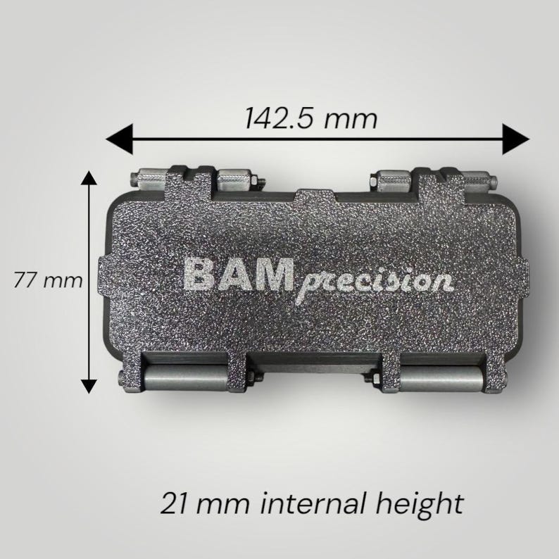 Rugged Gridfinity-compatible Travel Case | Personalized Text Lid image 5