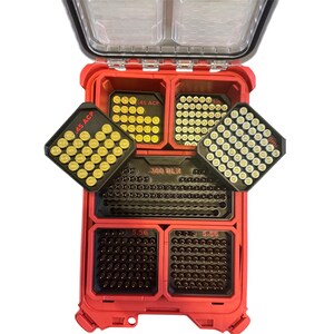 2-Pack .308 / .223 / 9mm Ammo Trays Inserts For .50cal