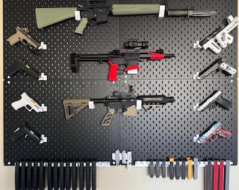 AR-15 IKEA SKADIS Mount | 3d Printed Rifle Storage Hooks
