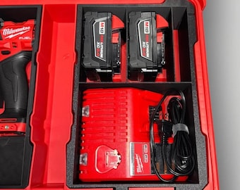 Milwaukee PACKOUT Insert, M18/M12 Charger & Battery Holder, Custom Color