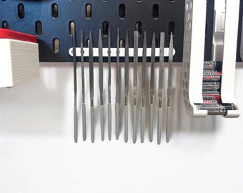 IKEA SKADIS Magnetic Tool Organizer | Slim Pegboard Holder for Precision Screwdrivers, Files & Bits | 4 Sizes