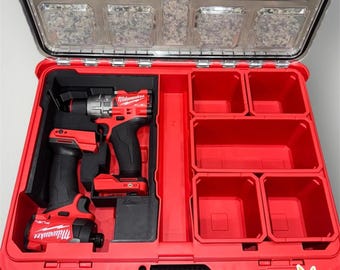 Milwaukee Packout Insert for M18 Hammer Drill & Impact driver I Fits Model # 48-22-8430