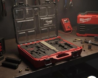 Inserto personalizado para pistola Taurus para Milwaukee Packout (48-22-8431) - Capacidad para 2 pistolas + 4 cargadores