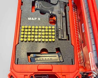 Inserto personalizado para pistola Sig Sauer para Milwaukee Packout (48-22-8436) - Capacidad para 1 pistola, 1 cargador y 50 cartuchos.